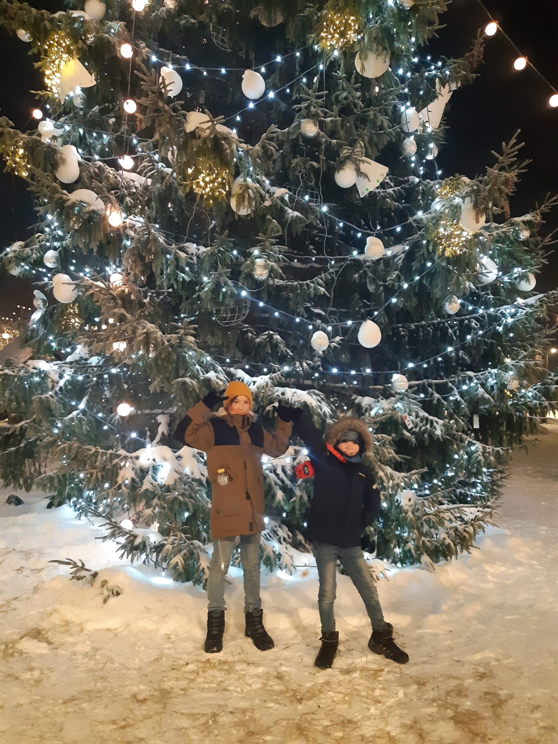 Viljandi linna kaunis jõulupuu
