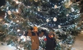 Viljandi linna kaunis jõulupuu